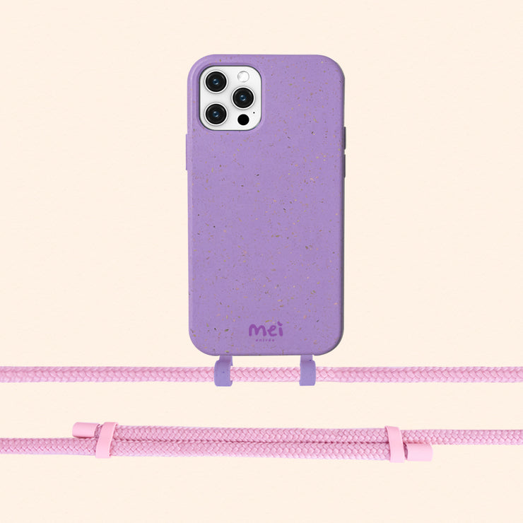 Violet Eco Case + Baby Pink Rope