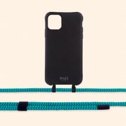 Black Matte Case + Emerald Blue Rope