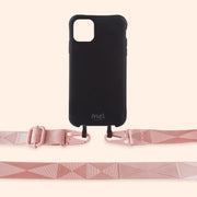 Black Matte Case + Pink Strap