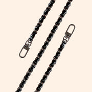 Black Vegan Leather Chain