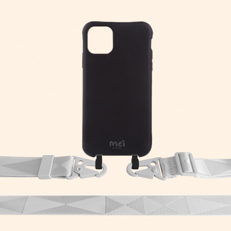 Black Matte Case + Cloud Gray Strap