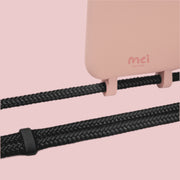 Pink Matte Case + Black Rope