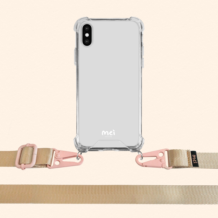 Classic Clear Case + Champagne Strap