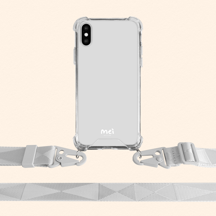 Classic Clear Case + Cloud Gray Strap