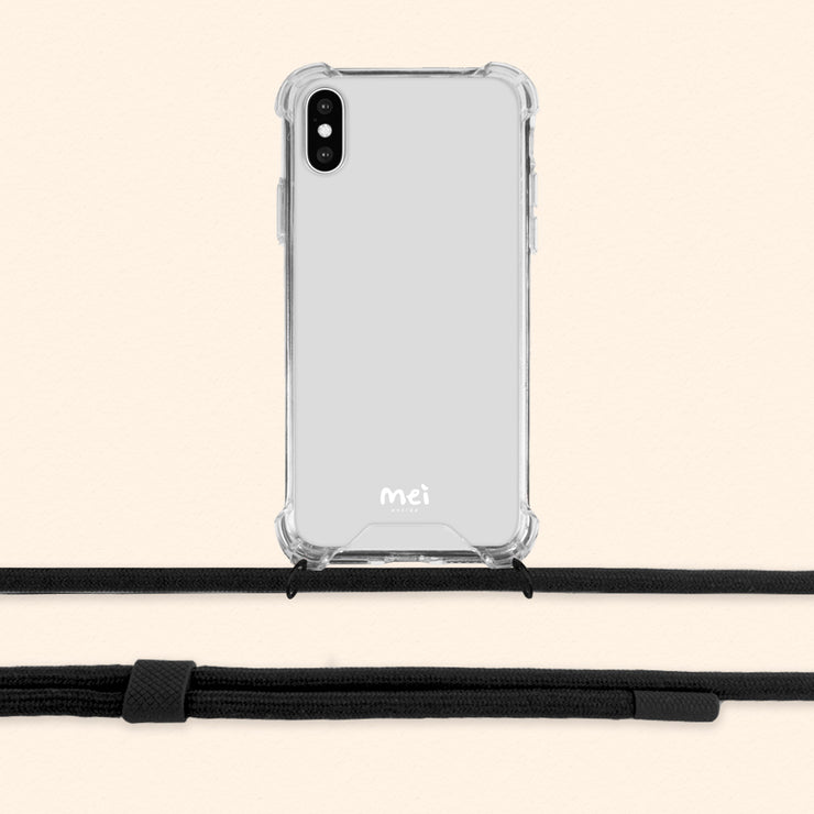 Classic Clear Case + Midnight Black Detachable Rope