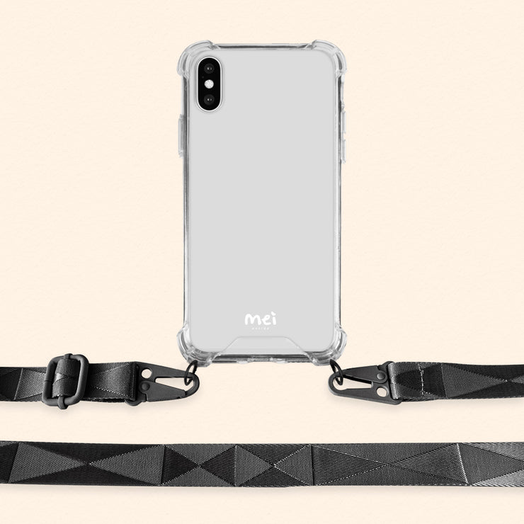 Classic Clear Case + Black Woven Strap