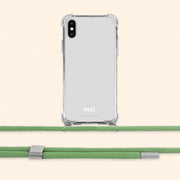 Classic Clear Case with Matcha Green Detachable Rope