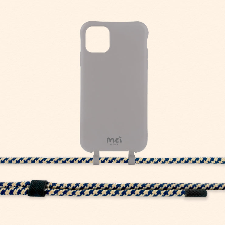 Gray Matte Phone Case + Houndstooth Rope