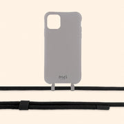 Gray Matte Phone Case + Midnight Black Rope