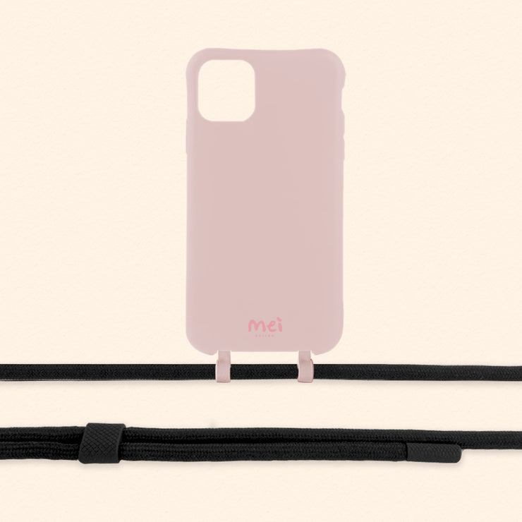 Pink Matte Case + Midnight Black Rope