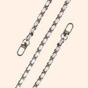 White Vegan Leather Chain