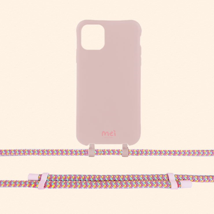 Pink Matte Case + Bubble Gum Rope