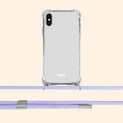 Classic Clear Case with Lilac Purple Detachable Rope