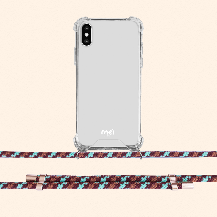 Classic Clear Case + Choco Mint Rope